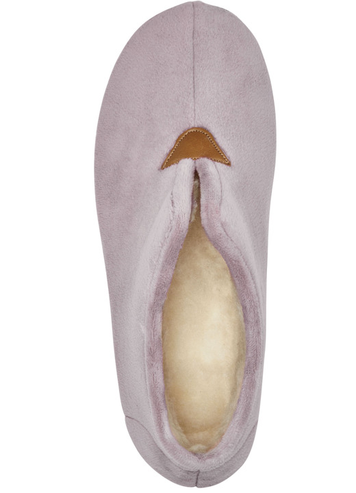 Hausschuhe - Laurina Hausschuh aus samtigen Textilmaterial Ansicht 5 Hausschuhe - Laurina Hausschuh aus samtigen Textilmaterial, in Größe 036 bis 042, in Farbe BORDEAUX Ansicht 5