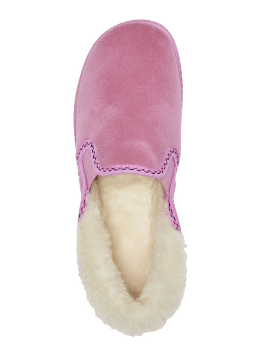 Hausschuhe - Laurina, warme Damen-Hausschuhe, mit Gummizug, in Größe 036 bis 042, in Farbe ROSA Ansicht 2