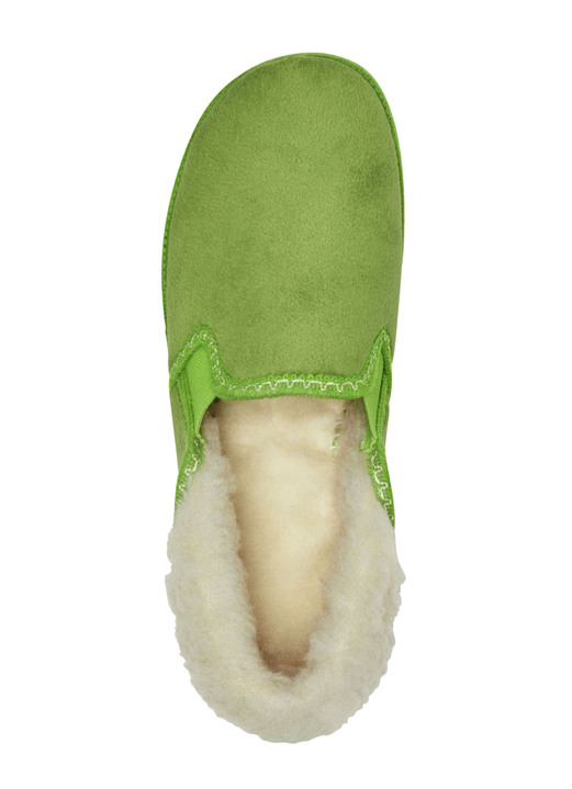 Hausschuhe - Laurina, warme Damen-Hausschuhe, mit Gummizug, in Größe 036 bis 042, in Farbe MARINE Ansicht 8