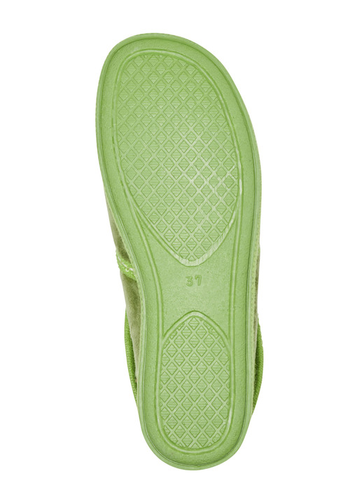 Hausschuhe - Laurina, warme Damen-Hausschuhe, mit Gummizug, in Größe 036 bis 042, in Farbe MARINE Ansicht 9