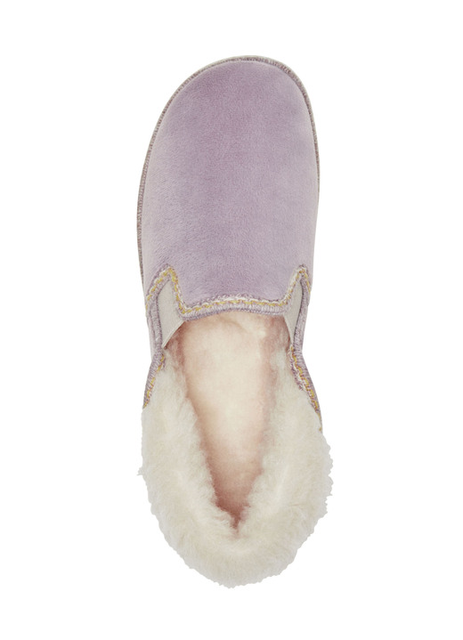 Hausschuhe - Laurina, warme Damen-Hausschuhe, mit Gummizug, in Größe 036 bis 042, in Farbe ROSA Ansicht 8