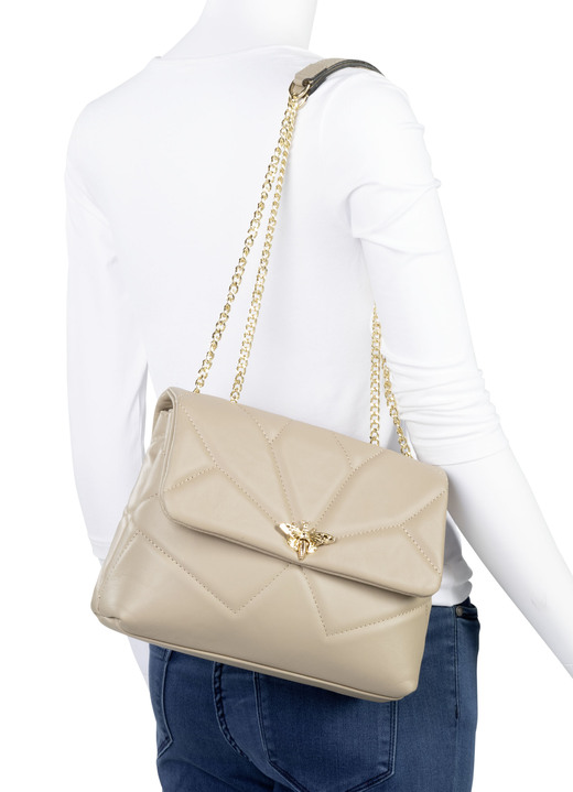 - Laurina Tasche mit Kippschloss in extravaganter Libellenform, in Farbe BEIGE Ansicht 4