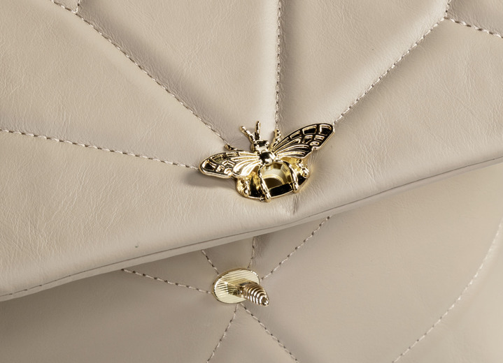 - Laurina Tasche mit Kippschloss in extravaganter Libellenform, in Farbe BEIGE Ansicht 6