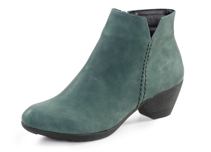 Stiefel & Stiefeletten - Andrea Conti, trendige Damen-Stiefeletten, mit Reißverschluss, in Größe 036 bis 042, in Farbe PETROL Ansicht 1