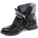 Stiefel & Stiefeletten - ELENA EDEN, gefütterte Damen-Stiefeletten, Winterschuhe, Weite G, mit herausnehmbarem Fußbett, in Größe 3 1/2 bis 8, in Farbe SCHWARZ-GRAU – Farbe SCHWARZ-GRAU – Ansicht 2