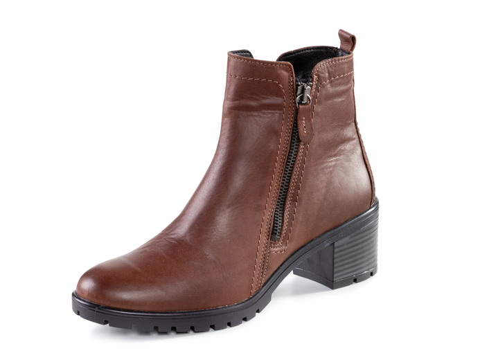 Stiefel & Stiefeletten - ELENA EDEN, klassische Damen-Stiefeletten, Winterschuhe, Weite G, mit herausnehmbarem Fußbett, in Größe 036 bis 042, in Farbe SCHWARZ Ansicht 4