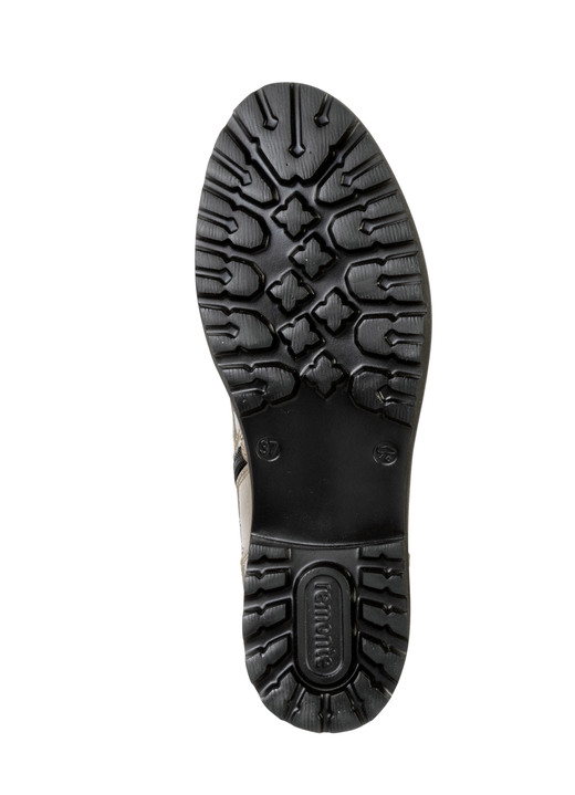 Stiefel & Stiefeletten - Remonte Stiefelette mit trendigen Zierketten in Schnür-Optik Ansicht 3 Stiefel & Stiefeletten - Remonte Stiefelette mit trendigen Zierketten in Schnür-Optik, in Größe 036 bis 042, in Farbe TAUPE Ansicht 3