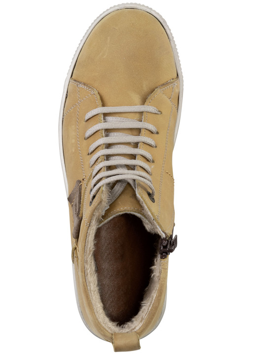 Stiefel & Stiefeletten - ELENA EDEN Schnür-Bootie aus Nubukleder, mit Leder-Applikation Ansicht 7 Stiefel & Stiefeletten - ELENA EDEN Schnür-Bootie aus Nubukleder, mit Leder-Applikation, in Größe 036 bis 042, in Farbe JEANS Ansicht 7