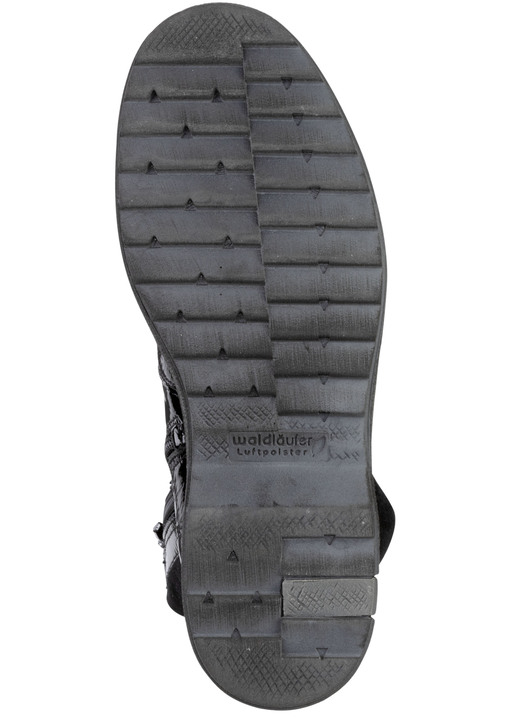 Schuhe - Waldläufer Schnür-Stiefelette mit kuscheligem Kragen aus Lammfell, in Größe 3 1/2 bis 8, in Farbe SCHWARZ Ansicht 4