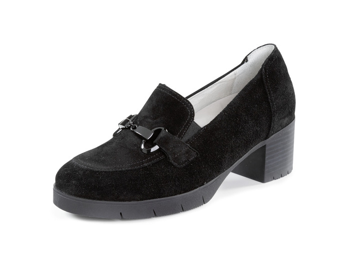 Pumps & Ballerina - Waldläufer, bequemer Damen-Trotteur, Weite H, mit herausnehmbarem Fußbett, in Größe 3 1/2 bis 8, in Farbe SCHWARZ Ansicht 1