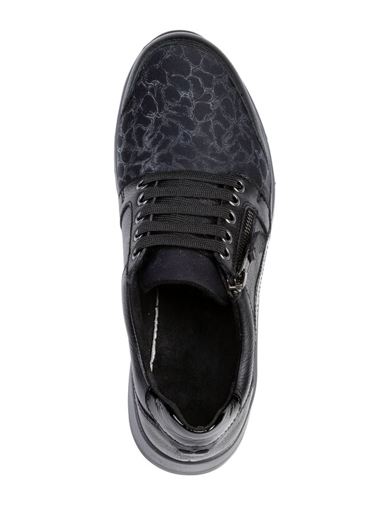 - ELENA EDEN Schnürschuh aus Nappa- und Knautschlackleder, in Größe 036 bis 042, in Farbe SCHWARZ Ansicht 2