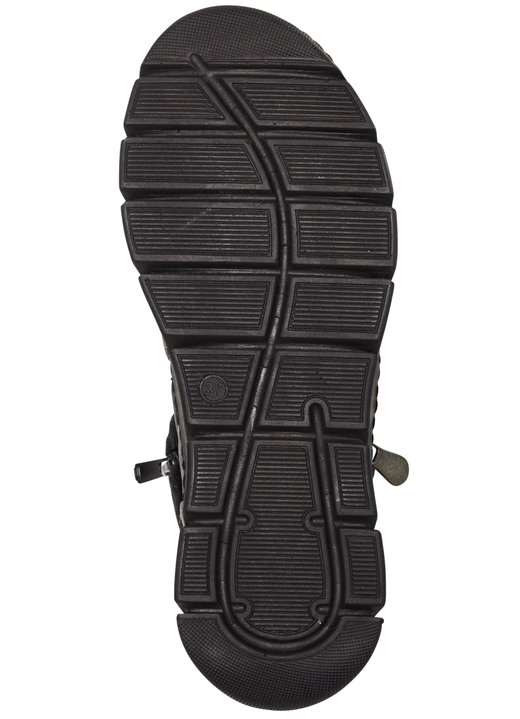 - ELENA EDEN-Bootie mit schwarzem Plüschkragen, in Größe 036 bis 042, in Farbe GRAU Ansicht 6