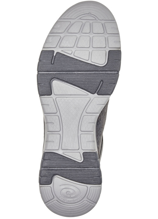 - ELENA EDEN Sneaker mit glänzend bedrucktem Elastikmaterial, in Größe 036 bis 042, in Farbe TORF-GRAU Ansicht 3