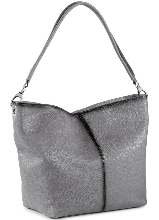 - Laurina Tasche mit Antk-Effekt, in Farbe GRAU Ansicht 2