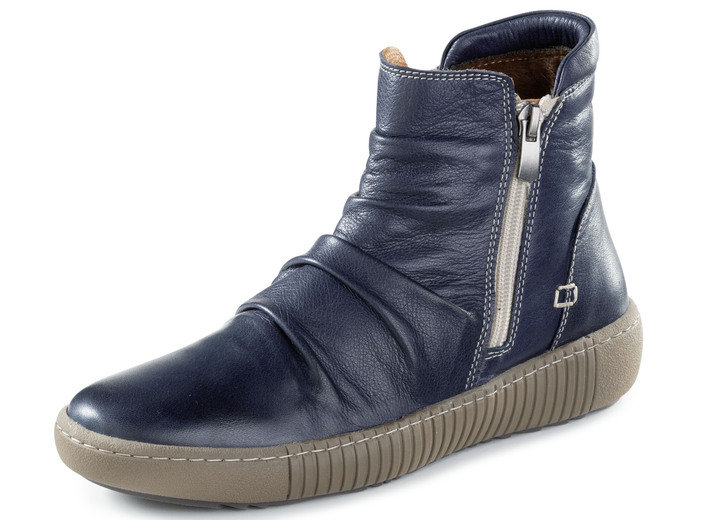 - Gemini Bootie mit flotter Raffung, in Größe 036 bis 042, in Farbe MARINE Ansicht 1