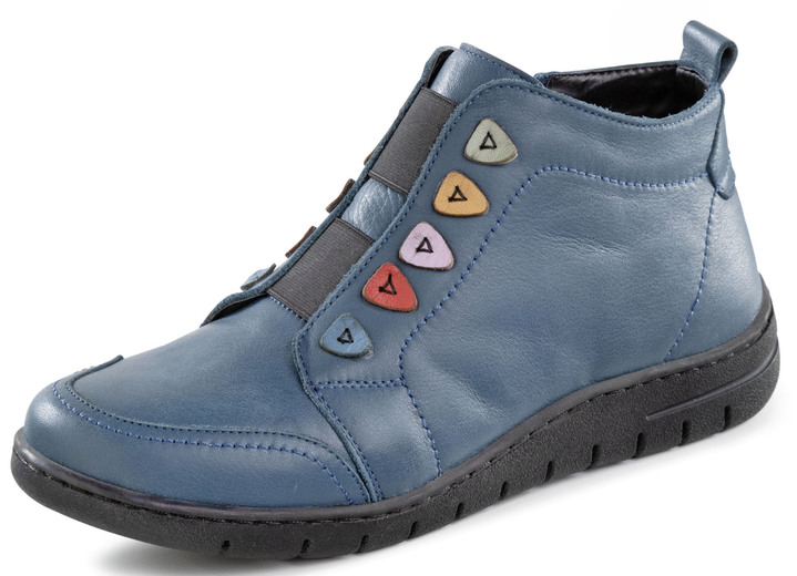 Stiefel & Stiefeletten - ELENA EDEN, gefütterte Damen-Boots, Winterschuhe, Weite H, mit herausnehmbarem Fußbett, in Größe 036 bis 042, in Farbe JEANS Ansicht 1