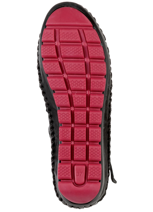 Stiefel & Stiefeletten - Gemini, sommerliche Damen-Boots, Weite G, mit herausnehmbarem Fußbett, in Größe 035 bis 042, in Farbe SCHWARZ-RUBINROT Ansicht 4