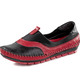 Slipper & Schnürschuhe - Gemini, bequeme Damen-Slipper, Weite G, mit herausnehmbarem Fußbett, in Größe 035 bis 042, in Farbe SCHWARZ-ROT – Farbe SCHWARZ-ROT – Ansicht 1