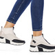 Stiefel & Stiefeletten - Rieker, stylische Damen-Boots, Weite G, mit Reißverschluss – Farbe ECRU-SCHWARZ – Ansicht 4 Stiefel & Stiefeletten - Rieker, stylische Damen-Boots, Weite G, mit Reißverschluss, in Größe 036 bis 042, in Farbe ECRU-SCHWARZ – Farbe ECRU-SCHWARZ – Ansicht 4
