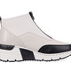 Stiefel & Stiefeletten - Rieker, stylische Damen-Boots, Weite G, mit Reißverschluss – Farbe ECRU-SCHWARZ – Ansicht 5 Stiefel & Stiefeletten - Rieker, stylische Damen-Boots, Weite G, mit Reißverschluss, in Größe 036 bis 042, in Farbe ECRU-SCHWARZ – Farbe ECRU-SCHWARZ – Ansicht 5
