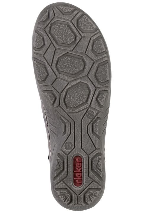 Stiefel & Stiefeletten - Rieker Bootie aus schattiertem Synthetikmaterial, in Größe 036 bis 042, in Farbe GRAU-SCHWARZ Ansicht 3