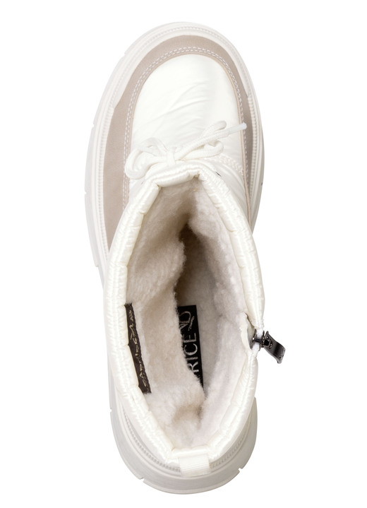 Stiefel & Stiefeletten - Caprice Stiefel mit schimmerndem Textilmaterial Ansicht 2 Stiefel & Stiefeletten - Caprice Stiefel mit schimmerndem Textilmaterial, in Größe 3 1/2 bis 8, in Farbe PERLWEISS-TAUPE Ansicht 2