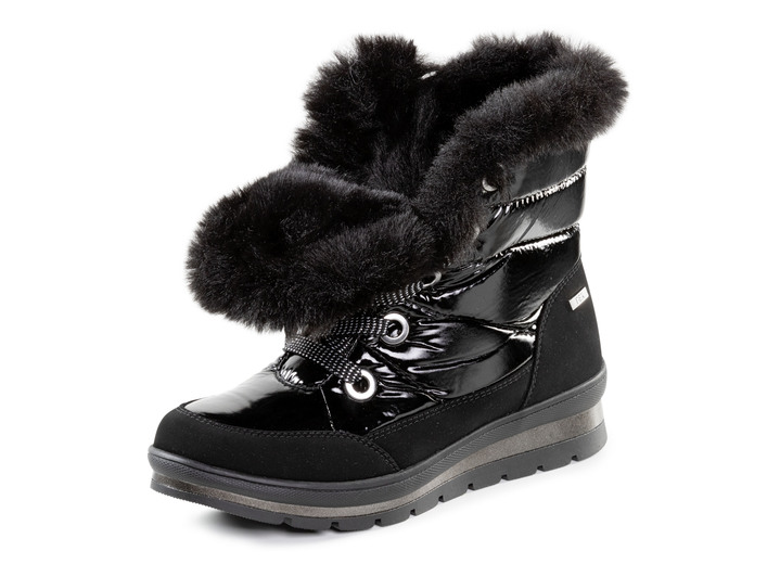 Stiefel & Stiefeletten - ELENA EDEN, gefütterte Damen-Boots, Winterschuhe, Weite G, mit herausnehmbarem Fußbett Ansicht 7 Stiefel & Stiefeletten - ELENA EDEN, gefütterte Damen-Boots, Winterschuhe, Weite G, mit herausnehmbarem Fußbett, in Größe 3 1/2 bis 8, in Farbe PERLWEISS-GRAU Ansicht 7