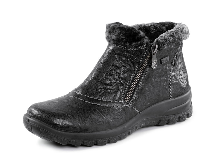 Stiefel & Stiefeletten - Rieker, gefütterte Damen-Boots, Winterschuhe, mit Reißverschluss, in Größe 036 bis 042, in Farbe SCHWARZ Ansicht 1