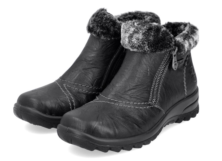 Stiefel & Stiefeletten - Rieker, gefütterte Damen-Boots, Winterschuhe, mit Reißverschluss, in Größe 036 bis 042, in Farbe SCHWARZ Ansicht 5