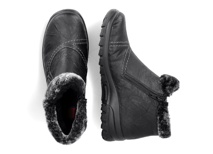 Stiefel & Stiefeletten - Rieker, gefütterte Damen-Boots, Winterschuhe, mit Reißverschluss, in Größe 036 bis 042, in Farbe SCHWARZ Ansicht 6