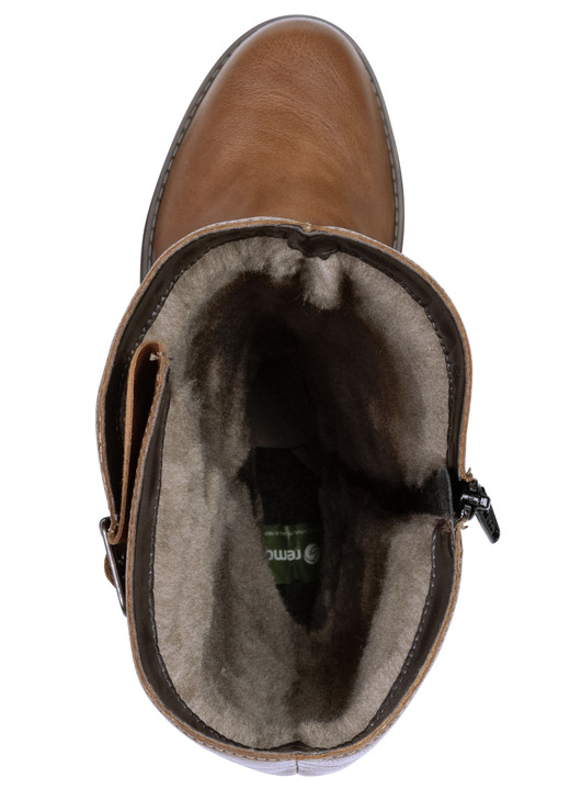 Stiefel & Stiefeletten - Remonte, gefütterte Damen-Stiefel, Winterschuhe, Weite G, mit Lammfell Ansicht 2 Stiefel & Stiefeletten - Remonte, gefütterte Damen-Stiefel, Winterschuhe, Weite G, mit Lammfell, in Größe 036 bis 042, in Farbe COGNAC Ansicht 2