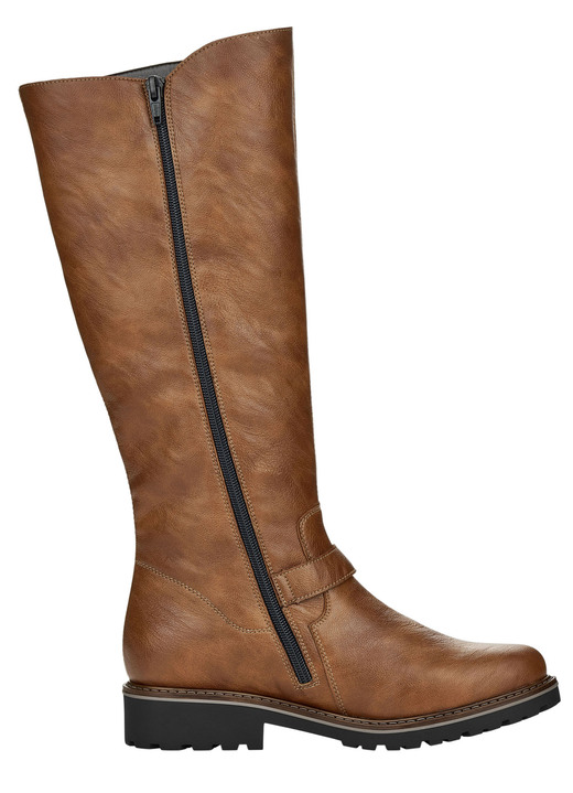 Stiefel & Stiefeletten - Remonte, gefütterte Damen-Stiefel, Winterschuhe, Weite G, mit Lammfell Ansicht 4 Stiefel & Stiefeletten - Remonte, gefütterte Damen-Stiefel, Winterschuhe, Weite G, mit Lammfell, in Größe 036 bis 042, in Farbe COGNAC Ansicht 4