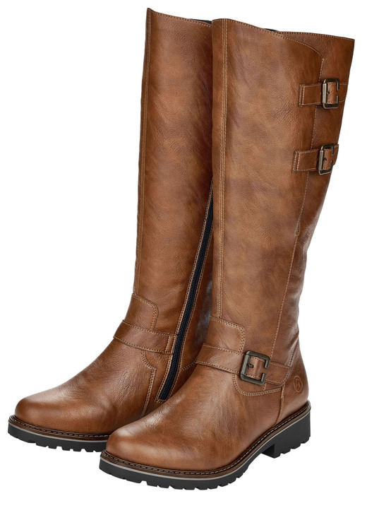 Stiefel & Stiefeletten - Remonte, gefütterte Damen-Stiefel, Winterschuhe, Weite G, mit Lammfell Ansicht 6 Stiefel & Stiefeletten - Remonte, gefütterte Damen-Stiefel, Winterschuhe, Weite G, mit Lammfell, in Größe 036 bis 042, in Farbe COGNAC Ansicht 6