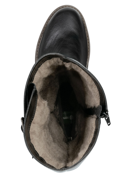 Stiefel & Stiefeletten - Remonte, gefütterte Damen-Stiefel, Winterschuhe, Weite G, mit Lammfell, in Größe 036 bis 042, in Farbe SCHWARZ Ansicht 2