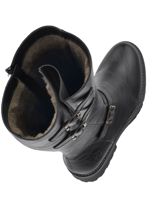Stiefel & Stiefeletten - Remonte, gefütterte Damen-Stiefel, Winterschuhe, Weite G, mit Lammfell, in Größe 036 bis 042, in Farbe SCHWARZ Ansicht 6
