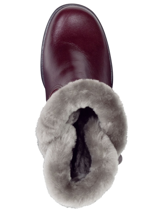 Stiefel & Stiefeletten - ELENA EDEN, gefütterte Damen-Stiefeletten, Winterschuhe, Weite H, mit Lammfell , in Größe 036 bis 041, in Farbe BEIGE Ansicht 7