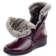 Stiefel & Stiefeletten - ELENA EDEN, gefütterte Damen-Stiefeletten, Winterschuhe, Weite H, mit Lammfell  – Farbe BORDEAUX – Ansicht 2 Stiefel & Stiefeletten - ELENA EDEN, gefütterte Damen-Stiefeletten, Winterschuhe, Weite H, mit Lammfell , in Größe 036 bis 041, in Farbe BEIGE – Farbe BORDEAUX – Ansicht 2