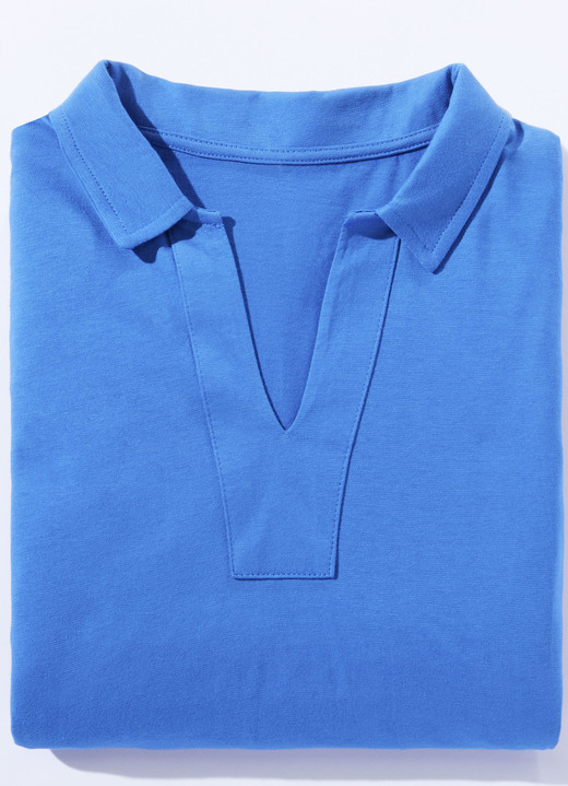 - Zweierpack Nachthemden, knielang mit Hemdkragen, in Größe 036 bis 054, in Farbe 1X PINK, 1X ROYALBLAU Ansicht 3