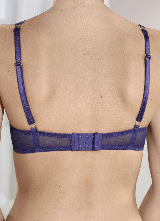 Wäsche - LingaDore Bügel-BH mit zarter Spitze, in Größe 070 bis 085, in Cup B, in Farbe SAPHIR Ansicht 3