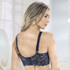 Soft-BH - Miss Mary BH mit hübscher Elastikspitze – Farbe MARINE – Ansicht 3 Soft-BH - Miss Mary BH mit hübscher Elastikspitze, in Größe 075 bis 100, in Cup B, in Farbe MARINE – Farbe MARINE – Ansicht 3