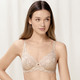 Damen - Triumph Amourette Bügel-BH mit Elastikspitze, in Größe 075 bis 100, in Cup D, in Farbe WEISS – Farbe PUDER – Ansicht 1