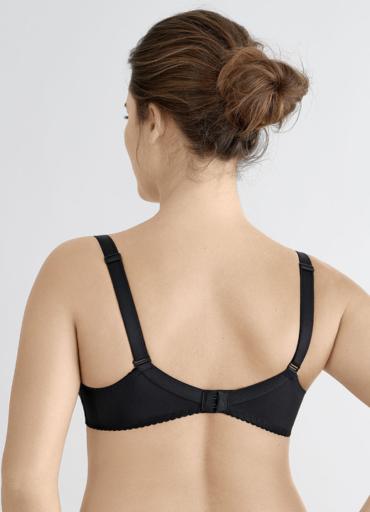 Bügel-BH - Felina Bügel-BH mit elastischer Stickereispitze, in Größe 075 bis 105, in Cup C, in Farbe SCHWARZ Ansicht 2