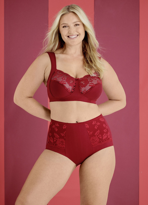 BH mit Spitze - Miss Mary BH mit elastischen Spitzeneinsätzen, in Größe 080 bis 120, in Cup C, in Farbe WEISS Ansicht 18