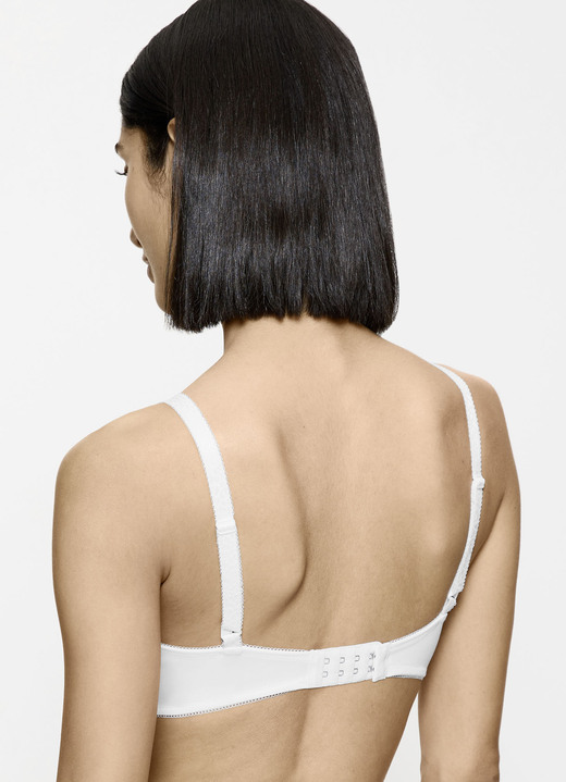 Bügel-BH - Triumph Amourette Bügel-BH aus zarter Elastikspitze Ansicht 2 Bügel-BH - Triumph Amourette Bügel-BH aus zarter Elastikspitze, in Größe 075 bis 100, in Cup B, in Farbe WEISS Ansicht 2