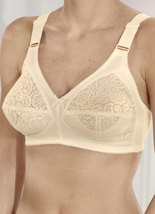 Soft-BH - Naturana BH mit Baumwolle, in Größe 080 bis 105, in Cup B, in Farbe PUDER