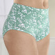 Slips - Viererpack Slips mit hübschem Druckdessin, in Größe 038 bis 052, in Farbe GRÜN-WEISS – Farbe GRÜN-WEISS – Ansicht 1