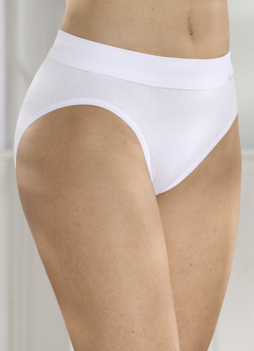 Slips - Speidel Dreierpack Slips mit BIO-Baumwolle, in Größe 038 bis 048, in Farbe WEISS Ansicht 2