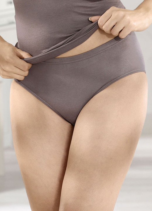 Slips - Zweierpack Laurina Slips, in Größe 036 bis 050, in Farbe TAUPE Ansicht 1