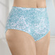 Slips - Viererpack Slips mit Druckdessin, in Größe 038 bis 056, in Farbe WEISS-TÜRKIS – Farbe WEISS-TÜRKIS – Ansicht 1