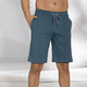 Shortys - Zweierpack Schlaf- und Freizeithosen mit Durchzugband und Seitentaschen, in Größe 046 bis 062, in Farbe 1X MARINE KARIERT, 1X MARINE – Farbe 1X PETROL KARIERT, 1X PETROL – Ansicht 2